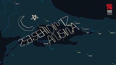G�ky�z�nde 253 kilometrelik vefa: �HA'lar �ehitler i�in ay-y�ld�z �izdi