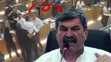 Belediye meclisinde ta�k�nl�k! CHP'li Ba�kan AK Partili �yenin �zerine y�r�d�