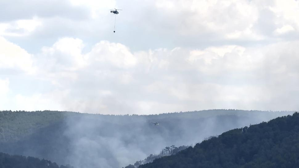 Ekipler müdahale ediyor! Kütahya'da orman yangını