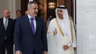 Bakan Fidan Katar'da! Al Sani ile bir araya geldi