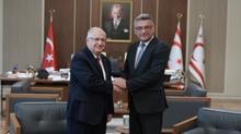 Cumhurba�kan� Erh�rman, Bakan G�ler'i kabul etti