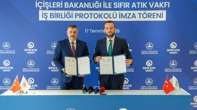 İçişleri Bakanlığı ile Sıfır Atık Vakfı arasında iş birliği protokolü imzalandı: çalışmalar Türkiye'nin her noktasına ulaşacak