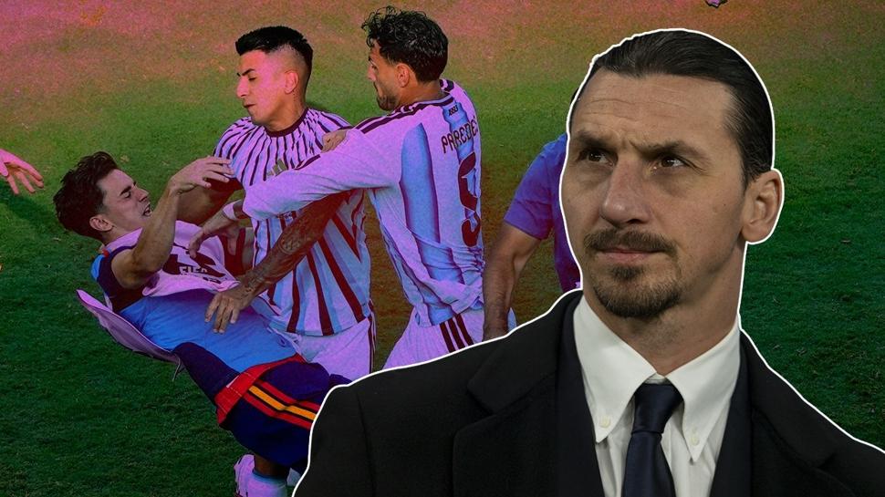 Ibrahimovic'ten Paredes'e sert tepki: Ben olsam…