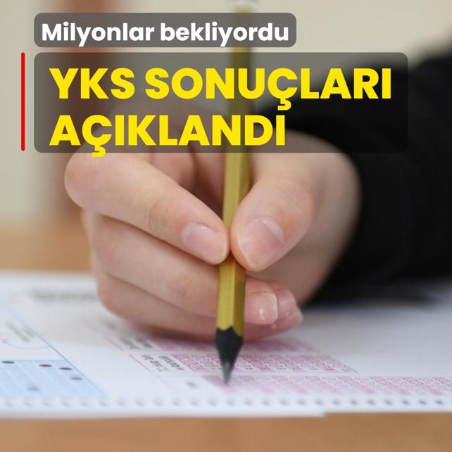 Milyonlar bekliyordu: YKS sonuçları açıklandı