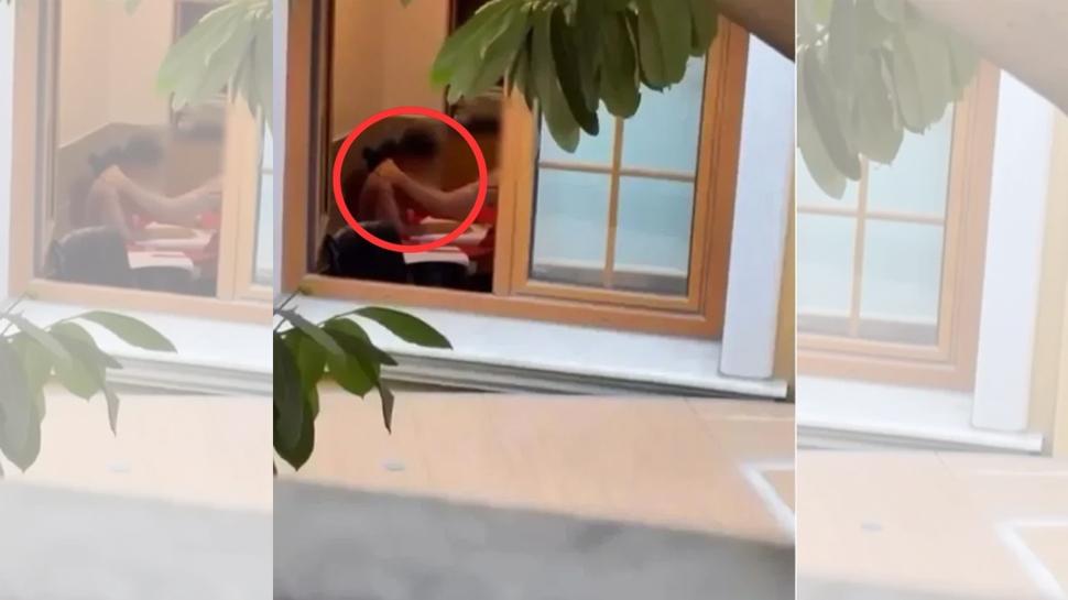 ��retmen m�sveddesi! Skandal� baba anbean kaydetti