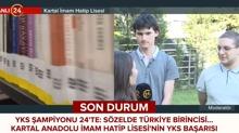 Kartal Anadolu �mam Hatip'ten �ifte gurur! YKS �ampiyonlar� 24 TV'ye konu�tu