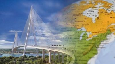 ABD-Kanada hatt�nda vergi krizi: Ortak k�pr� a��l�� t�reni iptal edildi