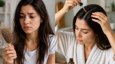 G�nde sadece 1 damla yetiyor: D�k�len sa�lar� k�kten canland�ran do�al serum