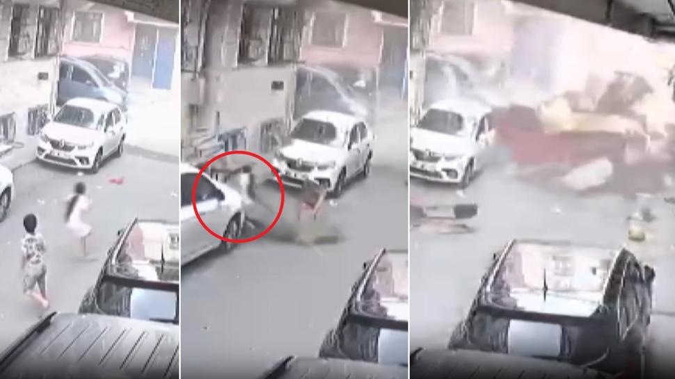 Faciadan dönüldü: Dev çatı çocukların üzerine düşüyordu