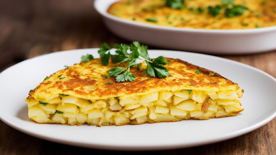 İçi dışı lezzet şöleni... Patatesli omlet tarifi