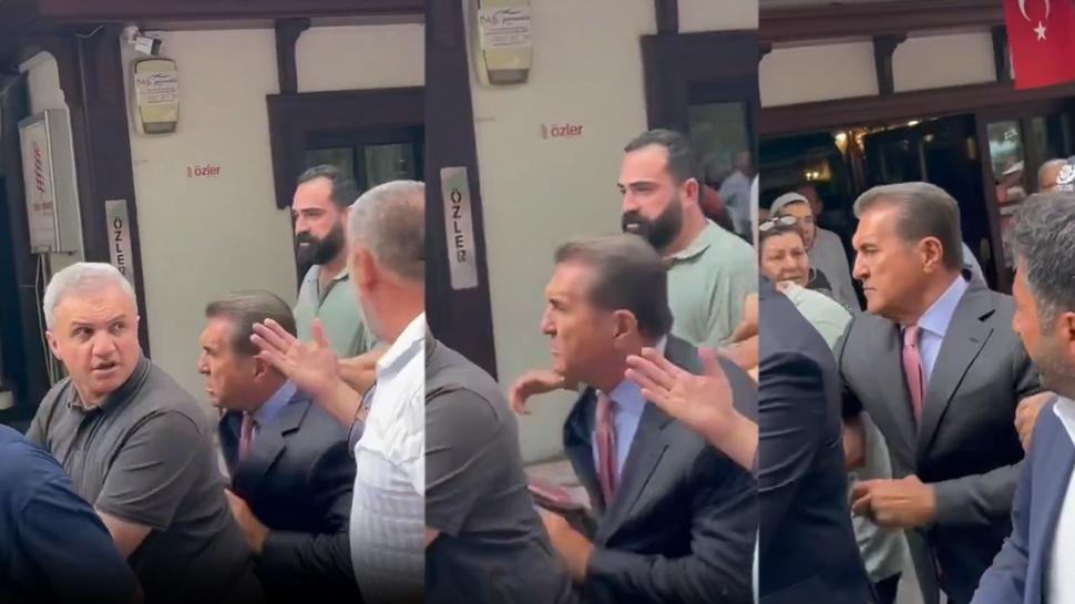 Mustafa Sarıgül'den uçan tekme! Özel'in cuma namazı çıkışında ortalık karıştı
