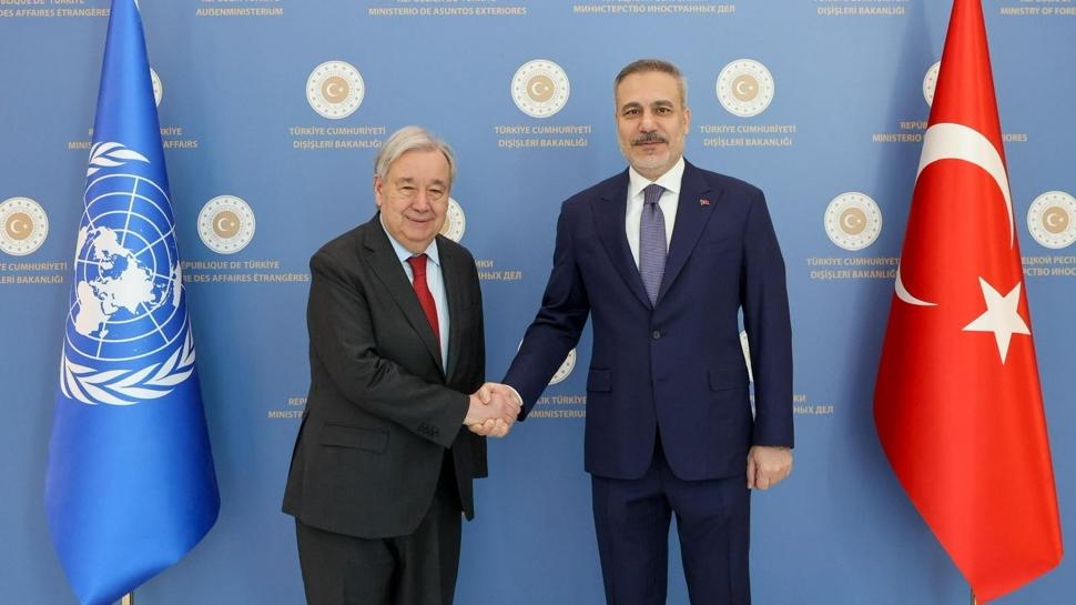 Bakan Fidan, BM Genel Sekreteri Guterres ile görüştü