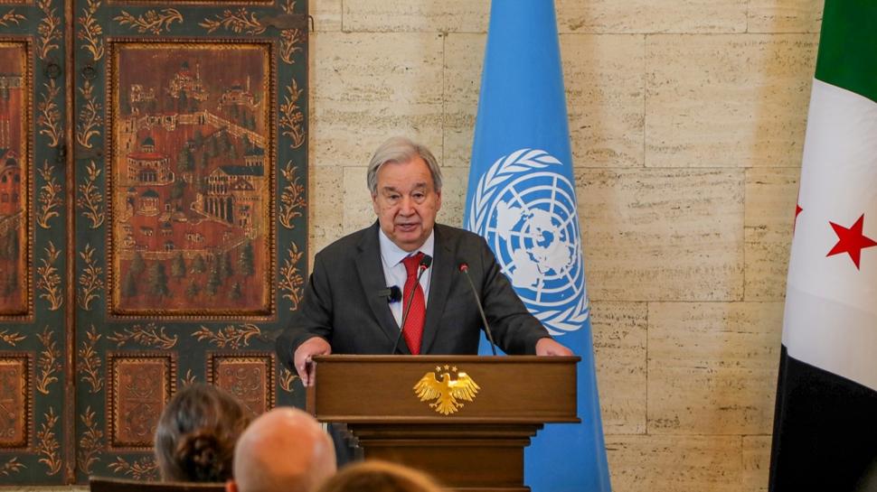 Guterres'ten dünyaya Suriye çağrısı: Tüm yaptırımlar derhal kaldırılsın