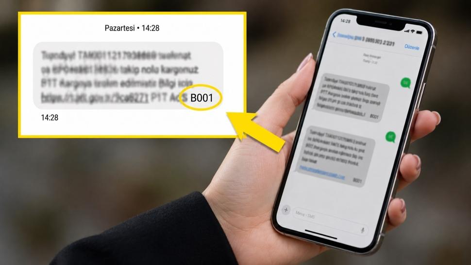 SMS'lerin sonundaki B001 kodunun anlamı ortaya çıktı! Meğer bu yüzden yazıyormuş