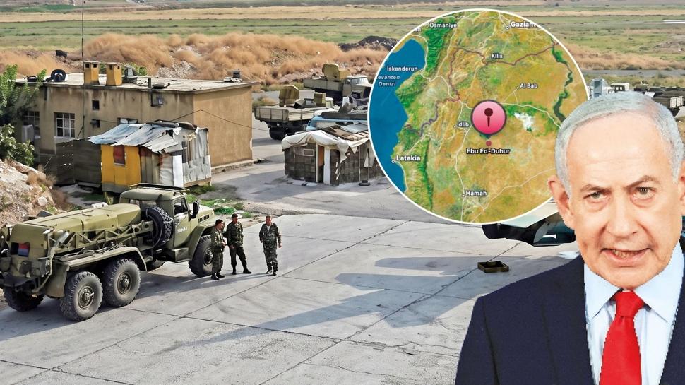İsrail sınırımıza 70 km uzaktaki İdlib'i vurdu