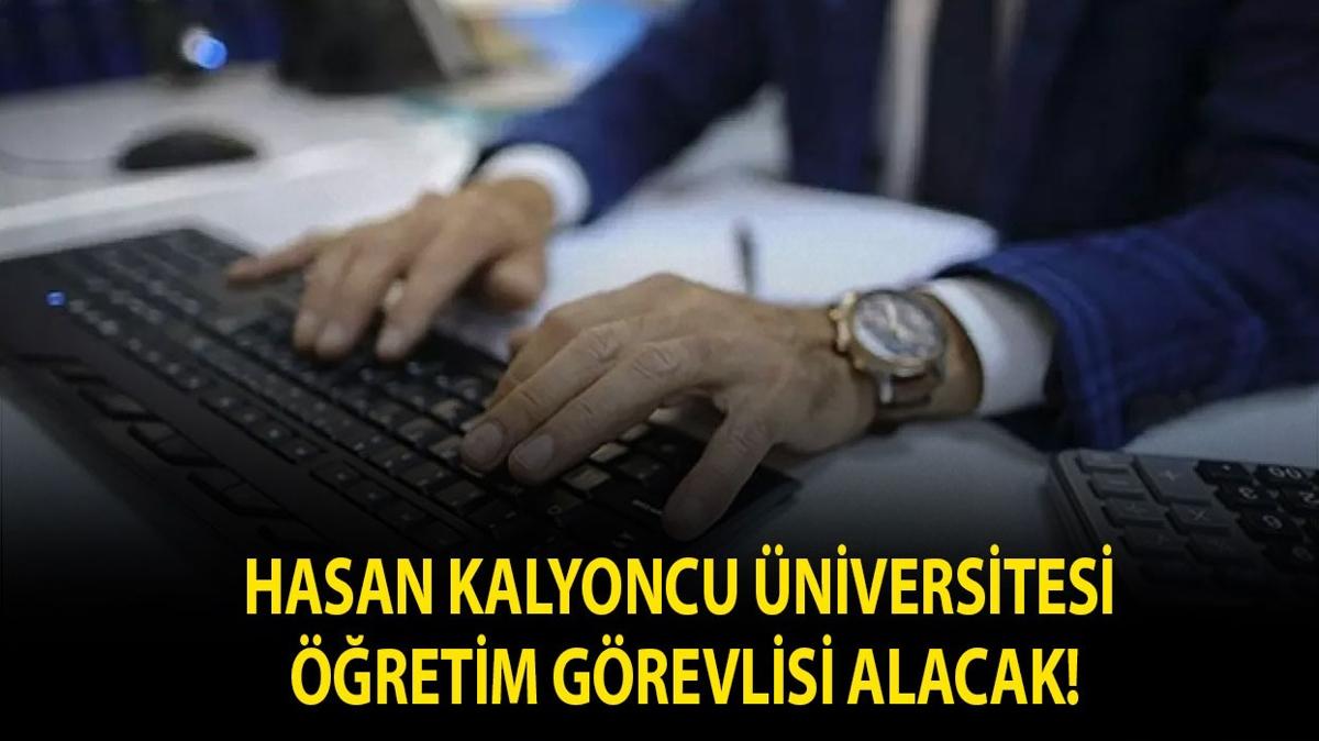 Hasan Kalyoncu Üniversitesi Öğretim Görevlisi alacak!