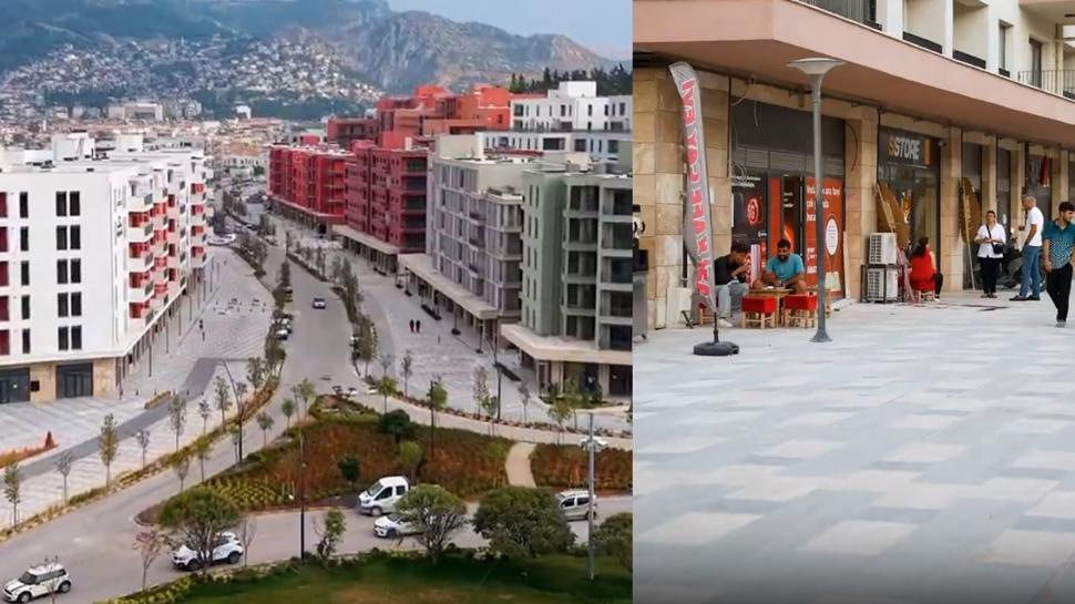 Bakan Kurum paylaştı! Yıkılan caddede ilk siftah heyecanı