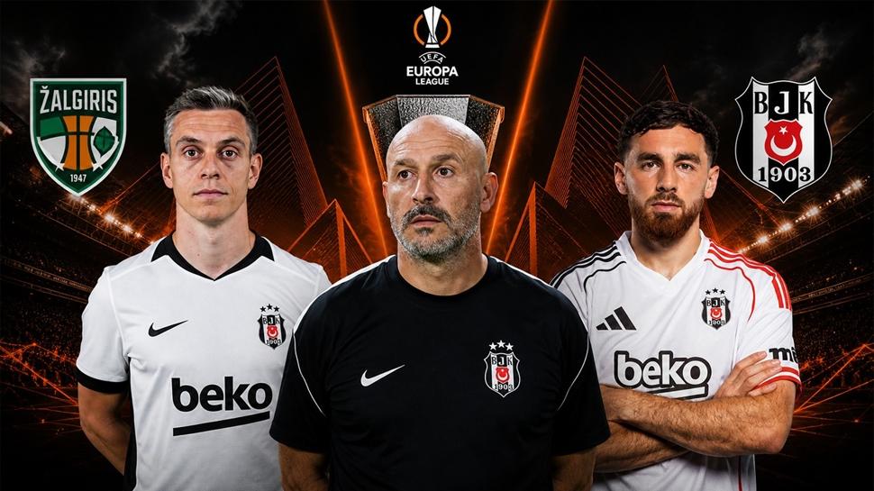 Kauno Zalgiris-Beşiktaş maç kadrosu ve muhtemel 11'ler belli oldu!