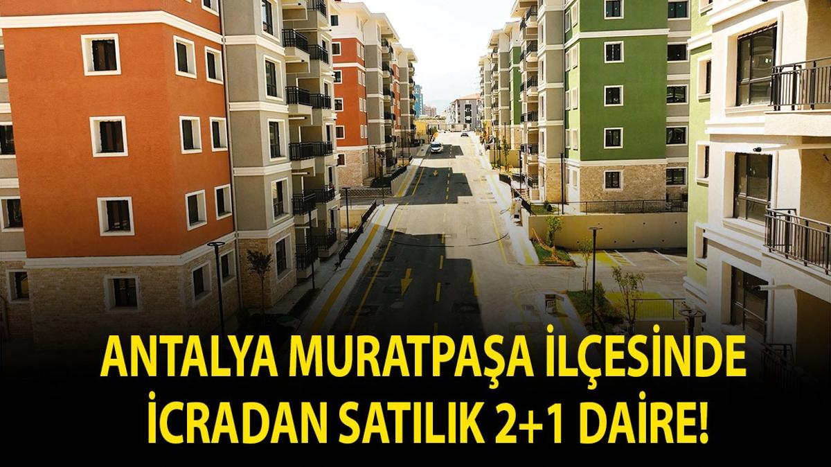 Antalya Muratpaşa ilçesinde icradan satılık 2+1 daire!