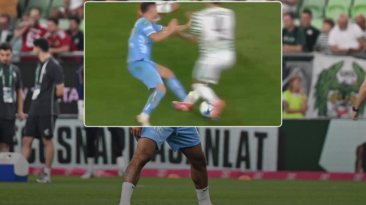 Trabzonspor 10 kişi! İşte o pozisyon...