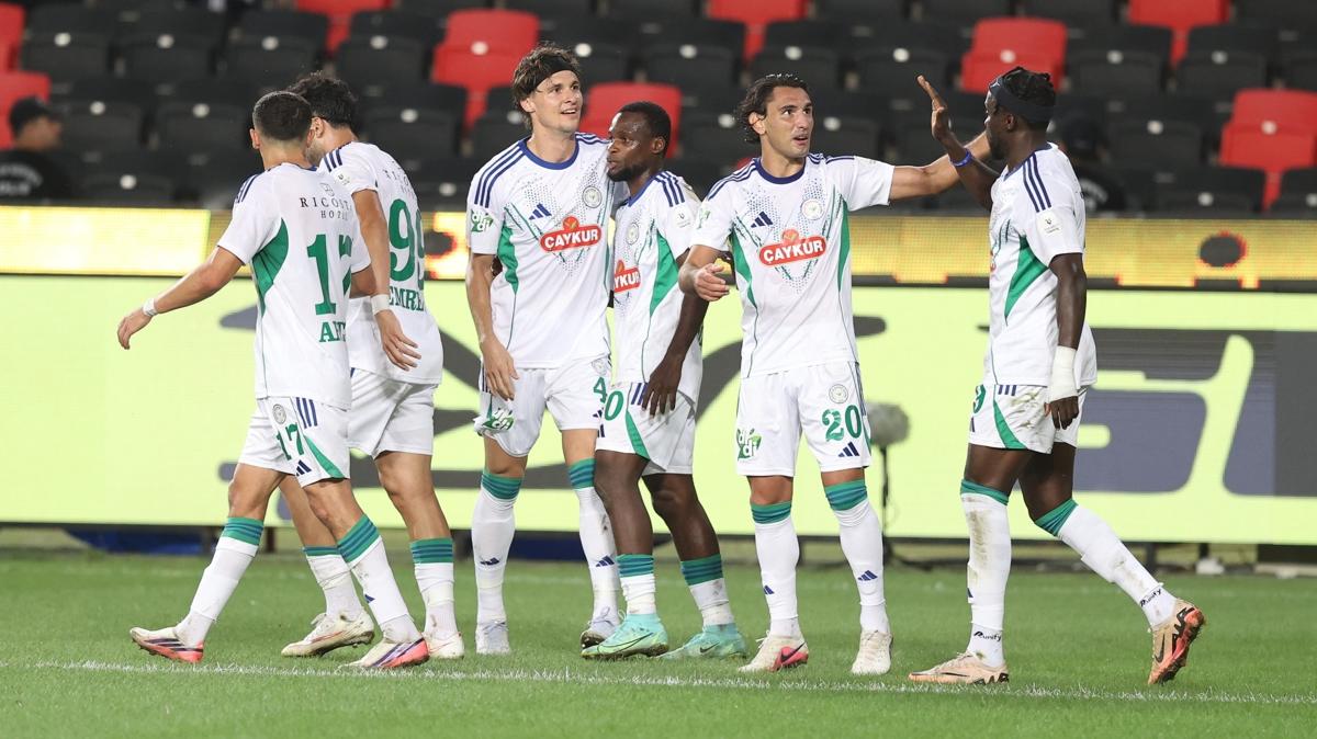 Rizespor, Gaziantep FK deplasmanında 3 puanı kaptı