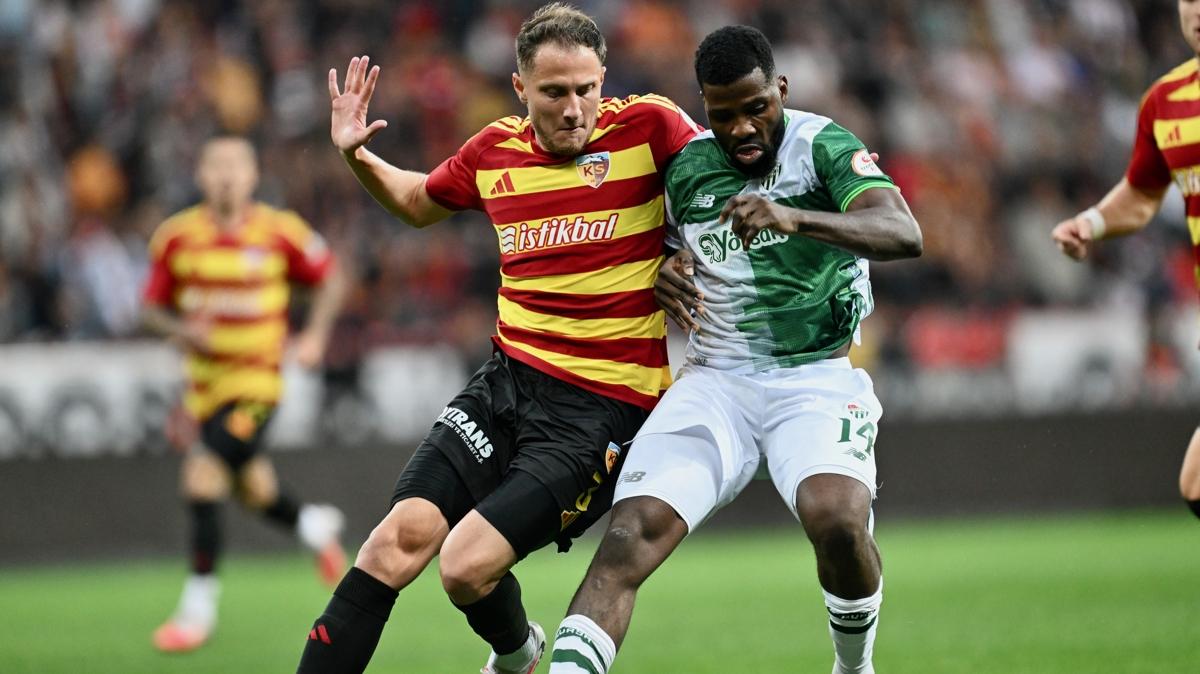 Zorlu maçta Bursaspor, Kayserispor'u devirdi