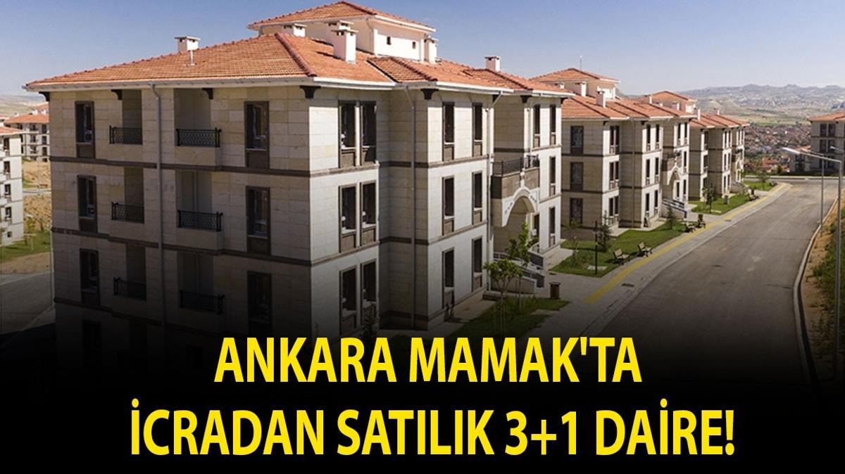 Ankara Mamak'ta icradan satılık 3+1 daire!