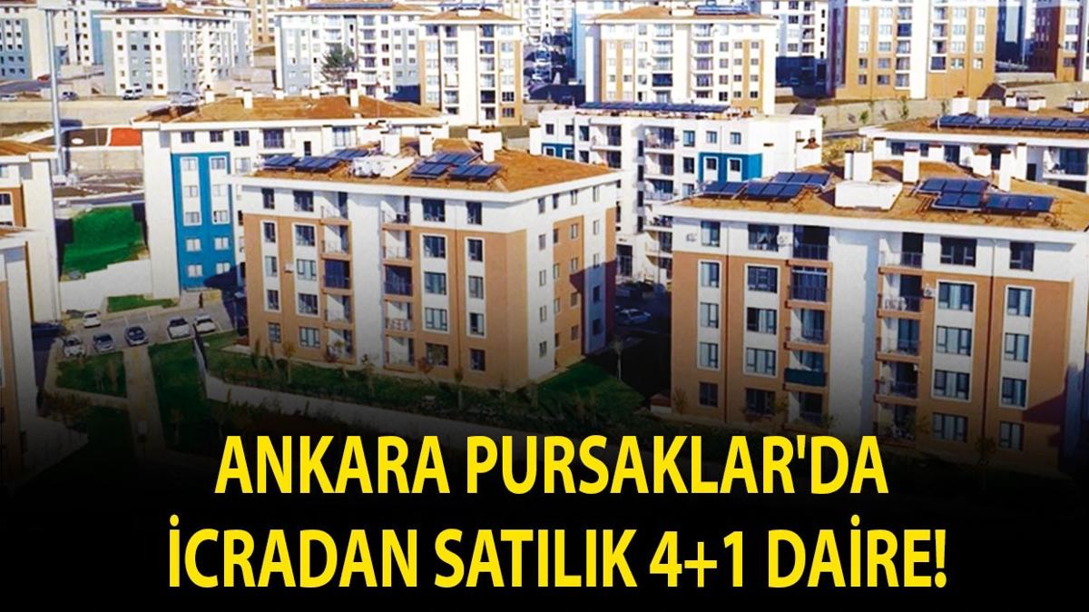 Ankara Pursaklar'da icradan satılık 4+1 daire!