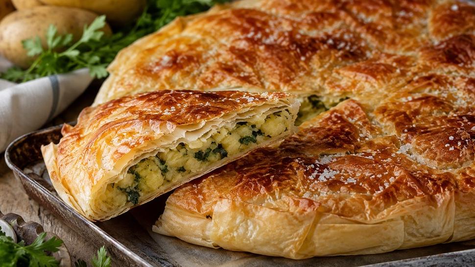 Hamuru hazır, lezzeti garanti! 25 dakikada patatesli börek tarifi