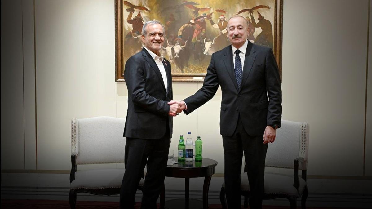 Bakü-Tahran hattında sıcak temas: Aliyev ve Pezeşkiyan Bişkek'te görüştü