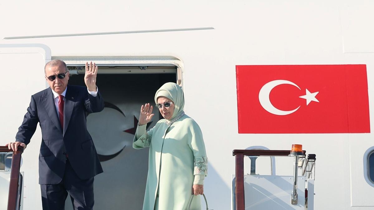 Başkan Erdoğan, Kırgızistan'a gitti