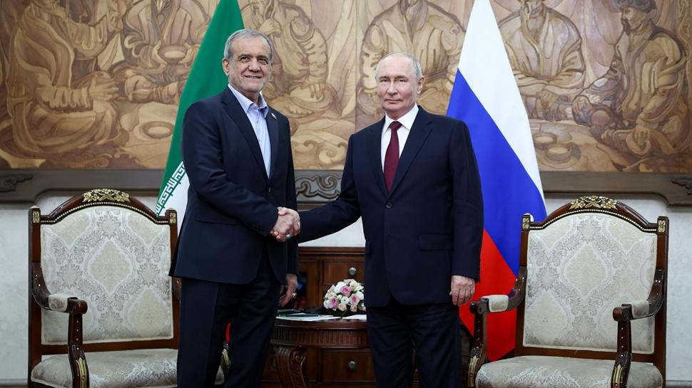 Putin ve Pezeşkiyan'dan kritik zirve: İran ile dayanışma içindeyiz