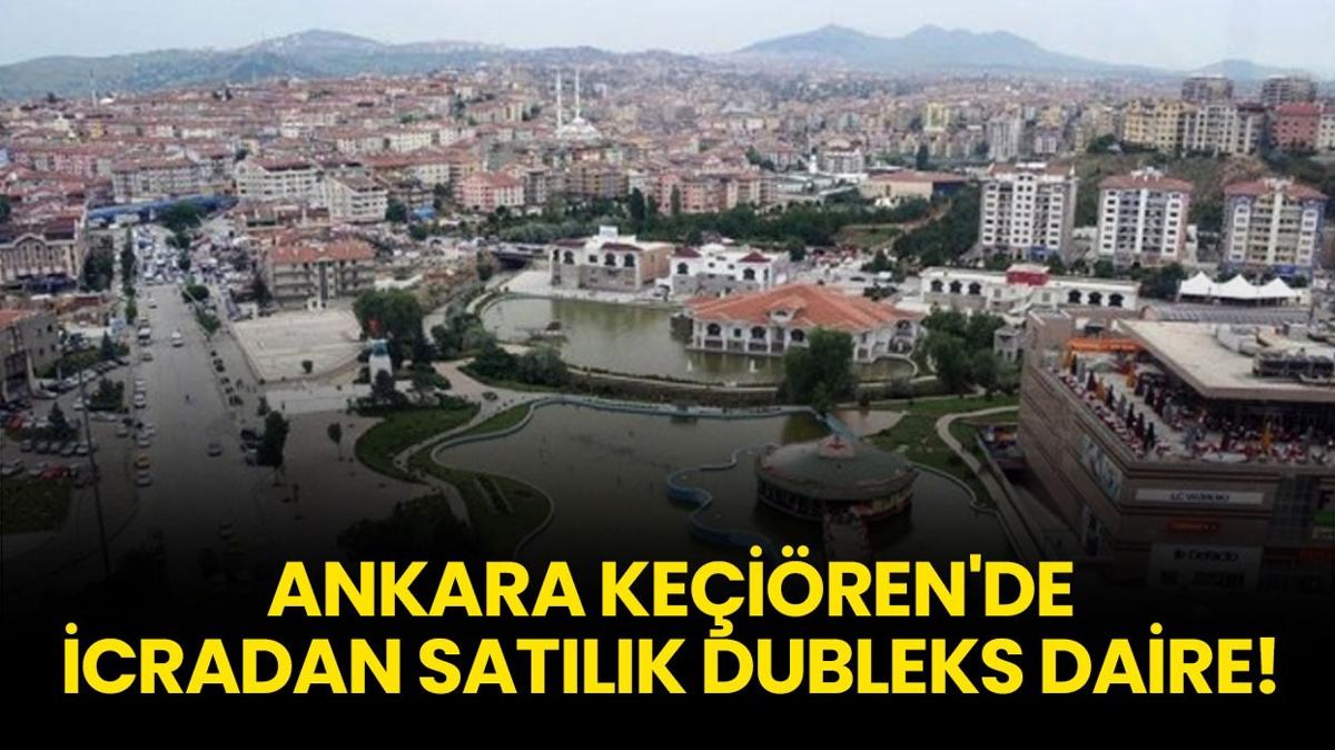 Ankara Keçiören'de icradan satılık dubleks daire!