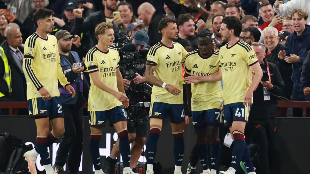 Arsenal, Aston Villa deplasmanında 3 puanı tek golle aldı