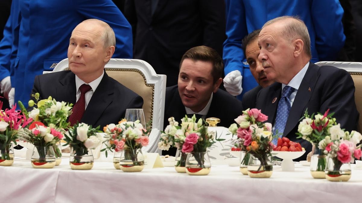 Başkan Erdoğan, Putin ile Bişkek'te bir araya geldi
