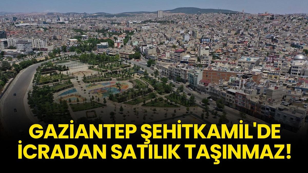 Gaziantep Şehitkamil'de icradan satılık taşınmaz!