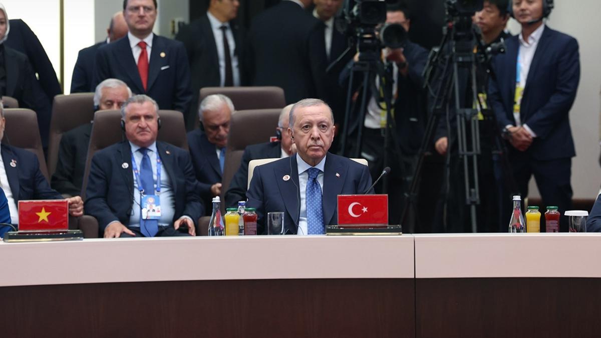 Şanghay İşbirliği Örgütü Zirvesi... Başkan Erdoğan'dan önemli açıklamalar
