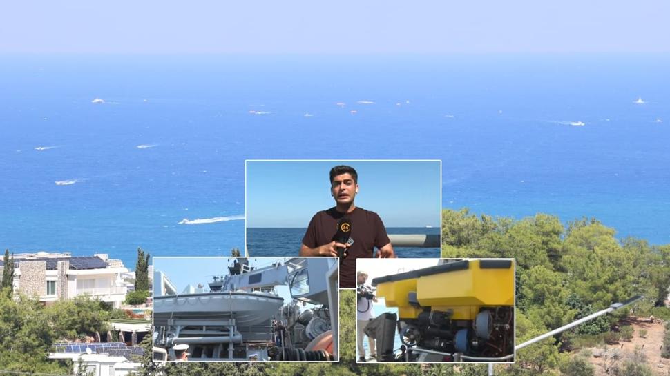 TCG Işın, Girne'deki gemi faciasında devrede: Kayıp 20 kişi su altı robotuyla aranacak