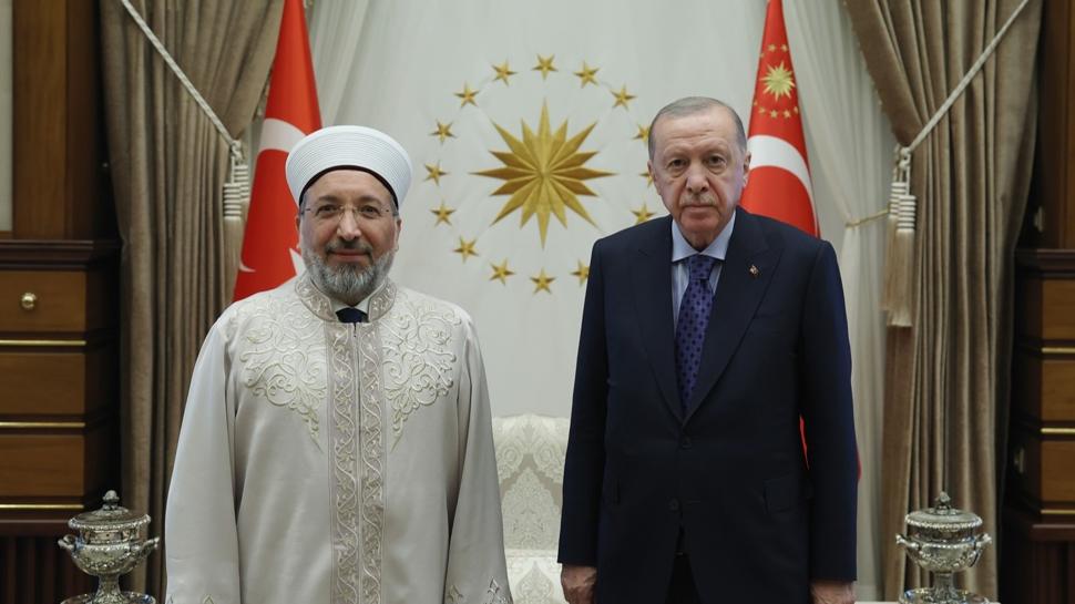 Başkan Erdoğan, Diyanet İşleri Başkanı Arpaguş'u kabul etti