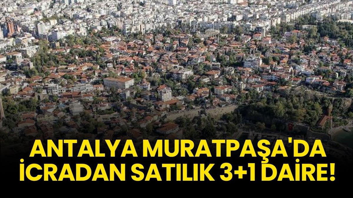Antalya Muratpaşa'da icradan satılık 3+1 daire!