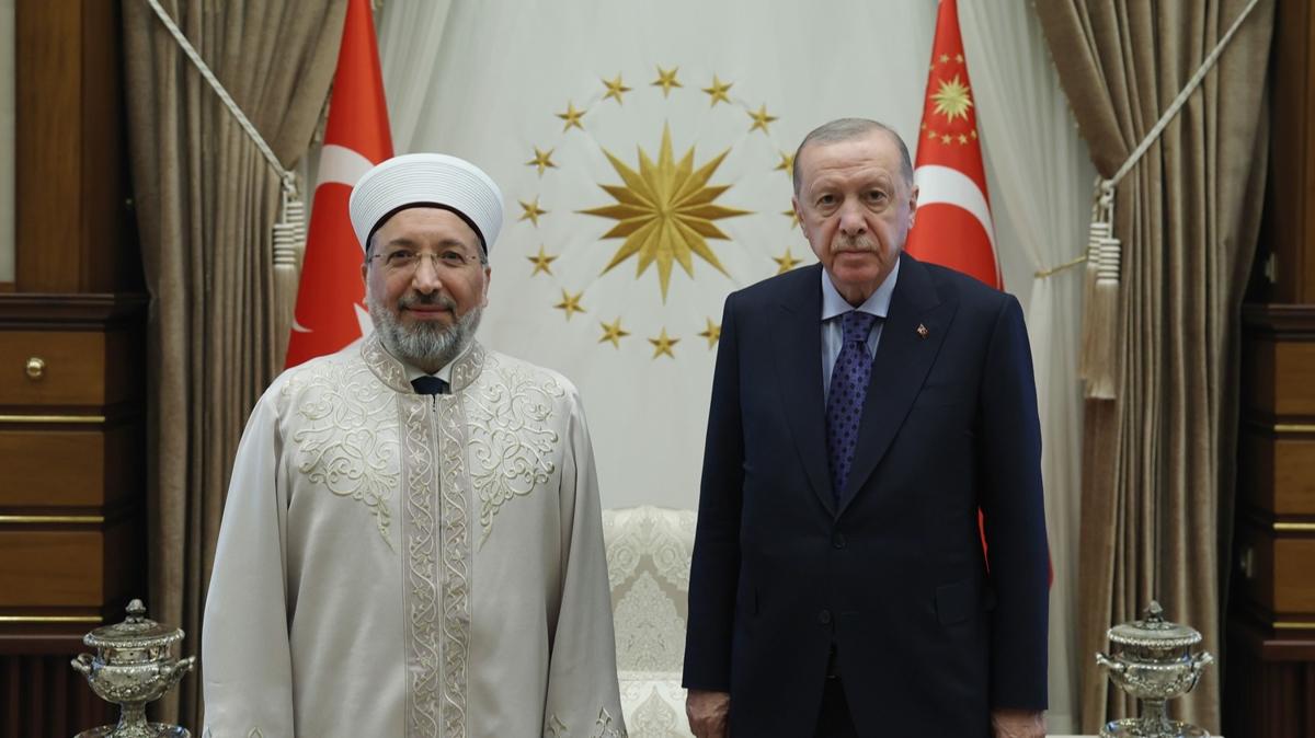 Başkan Erdoğan, Diyanet İşleri Başkanı Arpaguş'u kabul etti