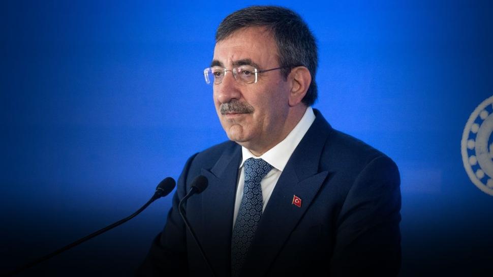 Cumhurbaşkanı Yardımcısı Cevdet Yılmaz KKTC'de konuşuyor