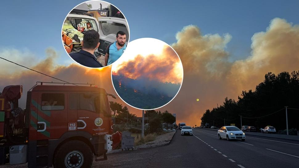 2 ilde orman yangını: Muğla-Denizli karayolu trafiğe kapatıldı