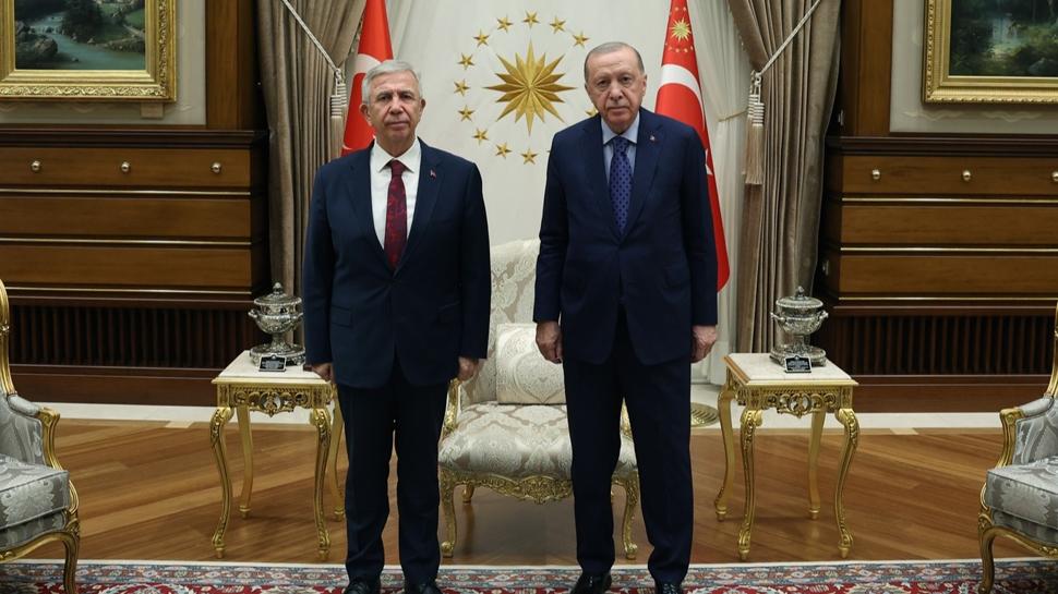 Başkan Erdoğan, Mansur Yavaş'ı kabul etti