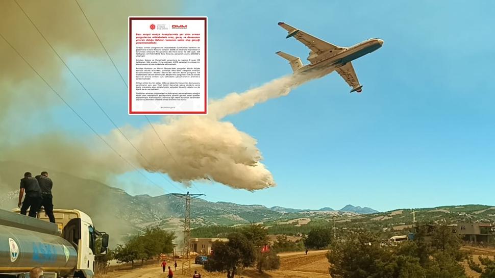 Yangın manipülasyonuna DMM "dur" dedi: Cumhuriyet tarihinin en güçlü filosuna sahibiz