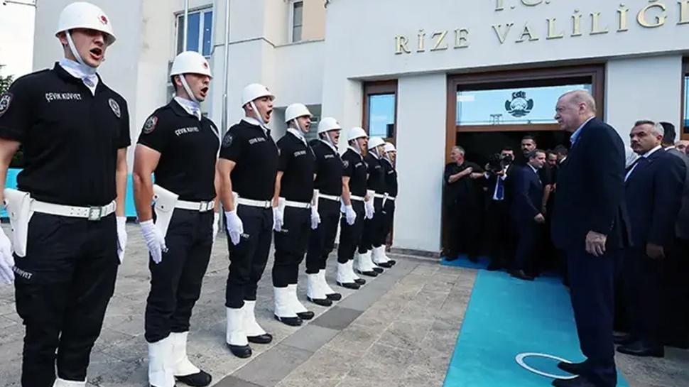 Başkan Erdoğan'dan Rize Valiliğine ziyaret
