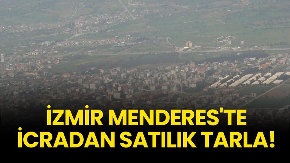 İzmir Menderes'te icradan satılık tarla!