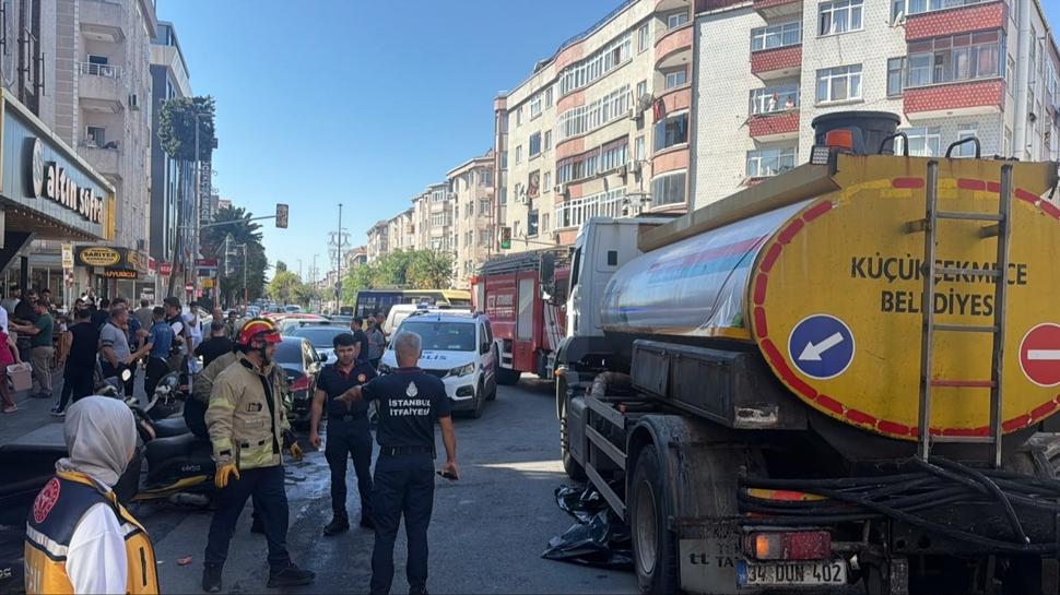 Su tankeri can aldı! Facia anı kamerada