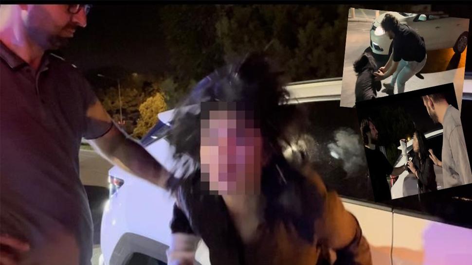 Sürücü ortalığı birbirine kattı! Ters yola girdi, gazetecilere tükürdü, polis aracına saldırdı