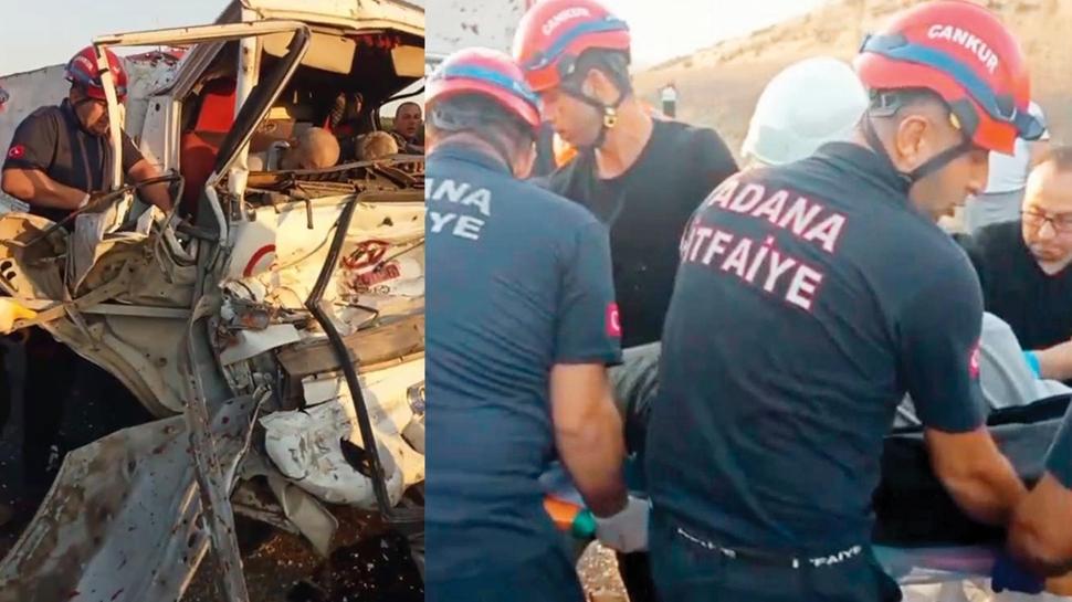 Güvenlik şeridinde facia: 2 ölü! Cenazeleri itfaiye çıkarabildi